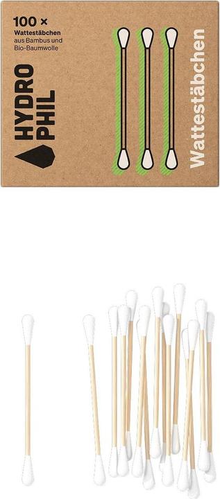 Actual product image Hydrophil Cotton buds bamboo 100 pieces