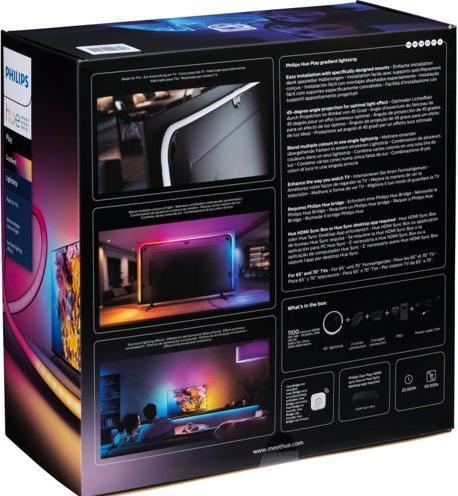 Actual product image Philips Hue Play Gradient Lightstrip 65" (RGBW, 254 cm, Indoor)
