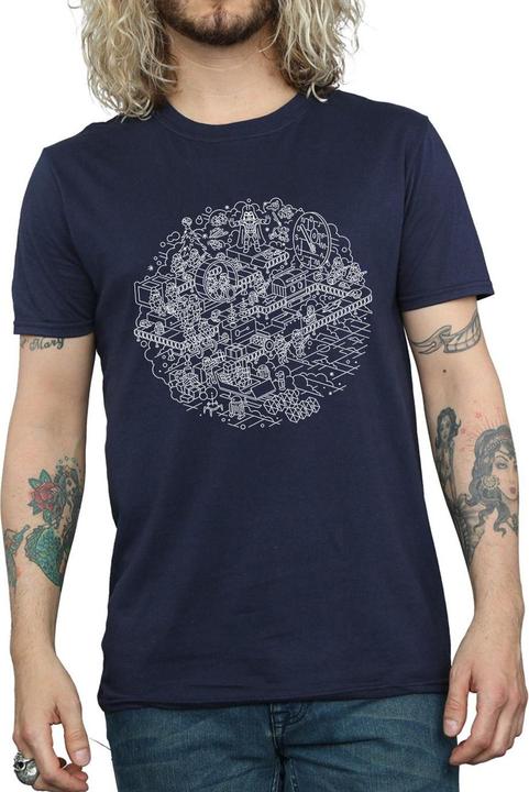 Immagine prodotto Star Wars Christmas Death Star Maglietta Uomo (S)