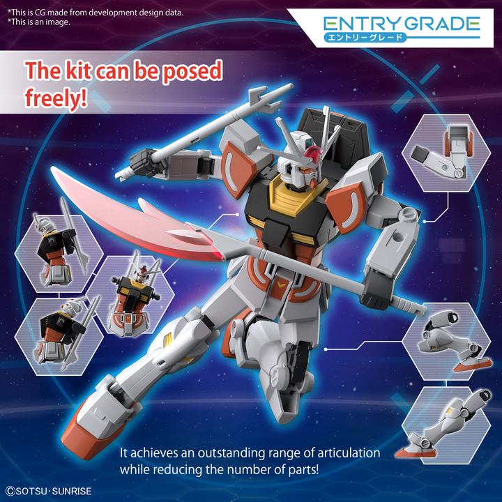 Produktbild Bandai GUNDAM - Entry Grade 1/44 LAH Gundam - Model Kit