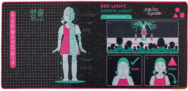 Actual product image Cinereplicas Squid Game desk pad Young-Hee Blue Print (XL)