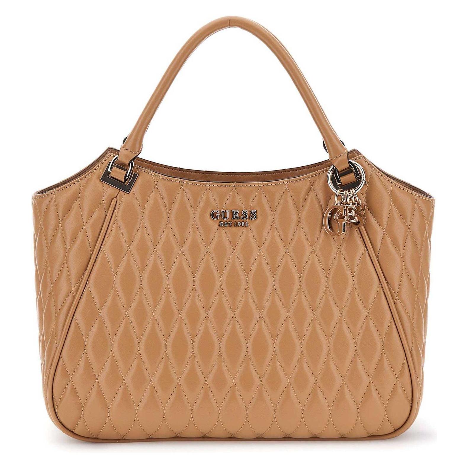 Guess, Damen, Tasche, Borsa Tote Valla, Beige