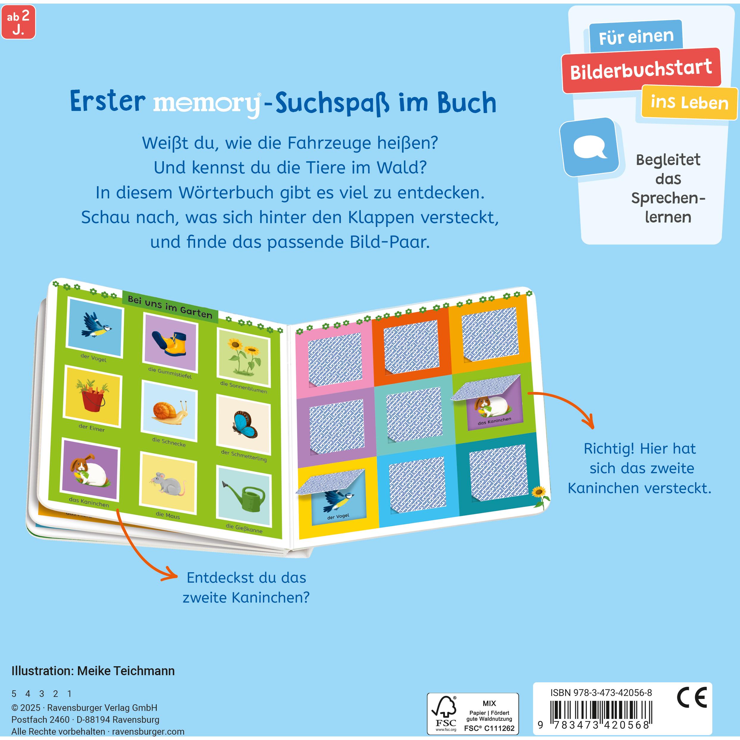 Thumbnail - Ravensburger, Babybücher, Mein erstes memory Spielbuch (Deutsch)