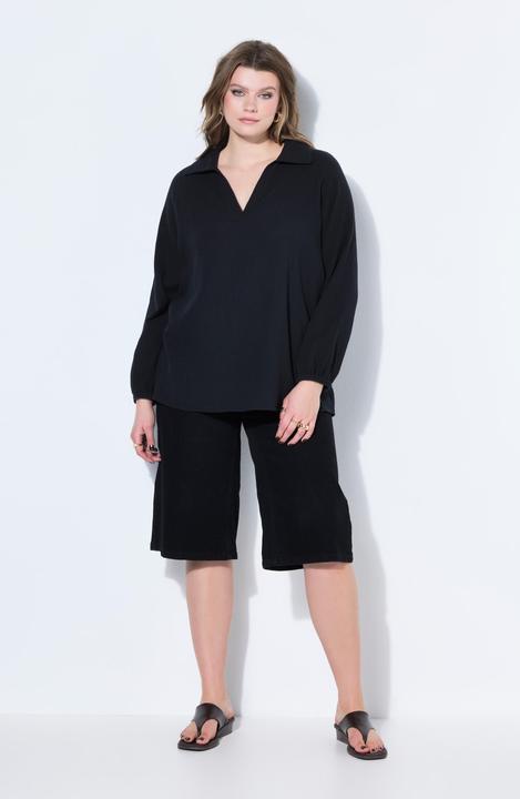 Immagine prodotto Studio Untold Musselin Tunika, weiter Raglan-Langarm (50, 52)