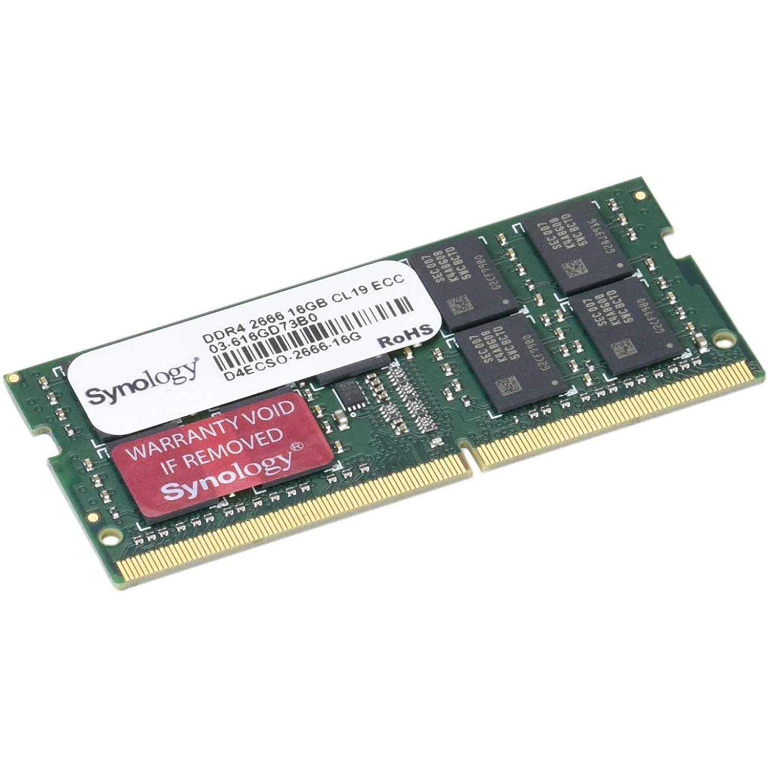 Thumbnail - Synology D4ECSO-2666-16G (1 x 16GB, 2666 MHz, DDR4-RAM, SO-DIMM), RAM