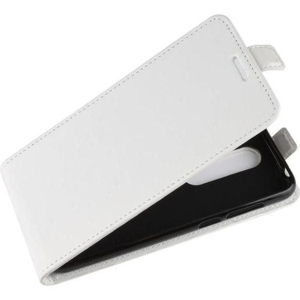 Thumbnail - MU Classic Crazy Horse Leder Flipcase Series (Nokia 6.1 Plus), Smartphone Hülle, Weiss