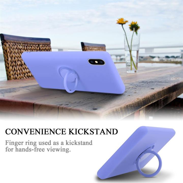 Actual product image Cadorabo TPU Liquid Ring Silicone Case Cover (Apple iPhone XS Max)