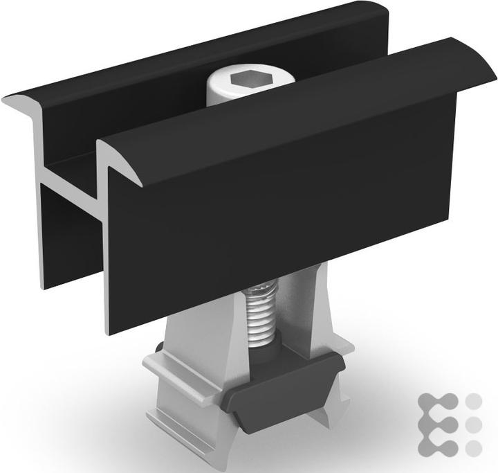 K2 Systems Universal centre clamp OneMid, black 2003072 (Solar system mounting material)