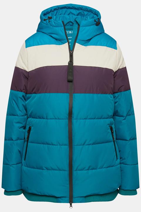 Actual product image Ulla Popken HYPRAR Striped Triple Function Fully Lined Quilted Jacket (46)