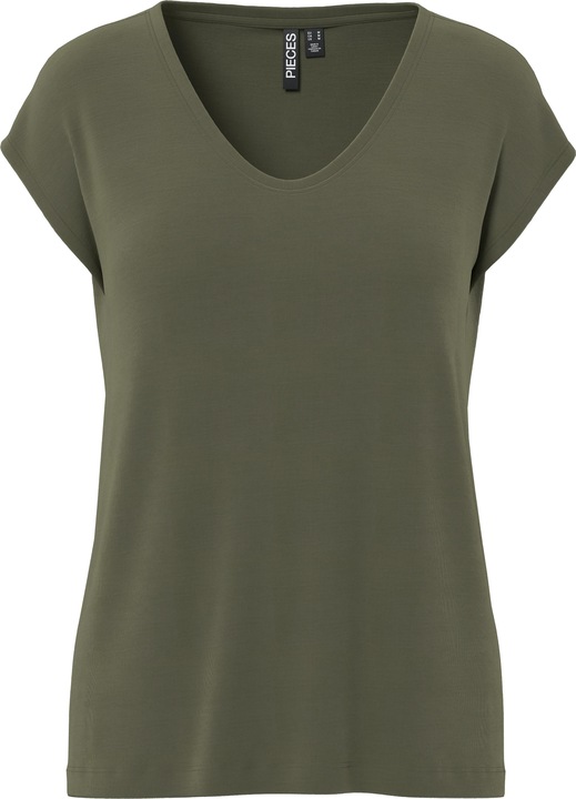 Pieces Einfarbiges T-Shirt