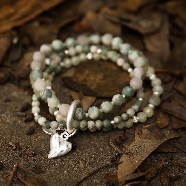 Immagine prodotto Andreani Bracciale con vera giada naturale (8 cm, Giada)