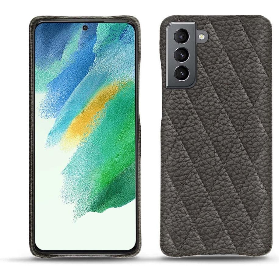 Noreve Lederschutzhülle Samsung Galaxy S21 FE (Samsung Galaxy S21 FE), Smartphone Hülle, Grau