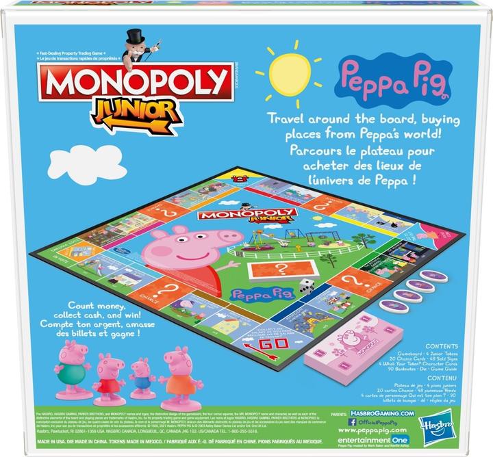 Produktbild Monopoly Junior: Peppa Pig (Französisch, 2 - 4 Spieler)