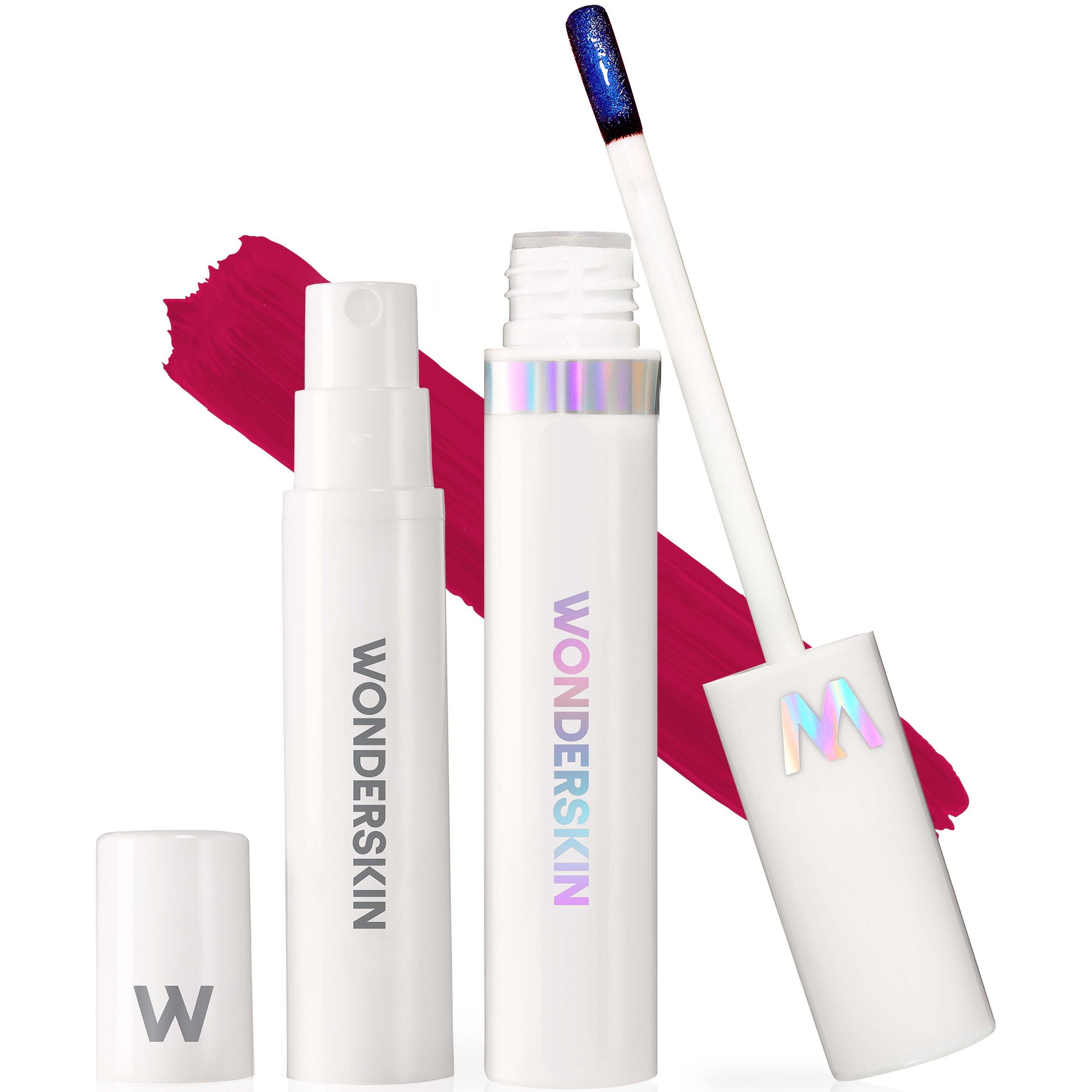 Wonderskin, Lippenstift + Lipgloss, Wonder Blading Lip Stain Kit Darling Bright Plum (Darling Bright Plum)
