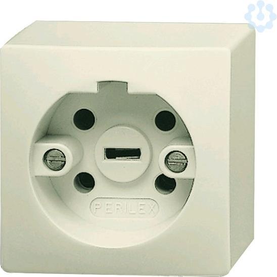 Actual product image ABL PERILEX AP socket outlet, 16 A, white