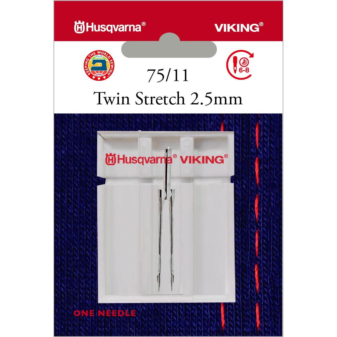 Husqvarna Zwillingsnadel Stretch 75/11, Breite 2,5 mm (41803195)