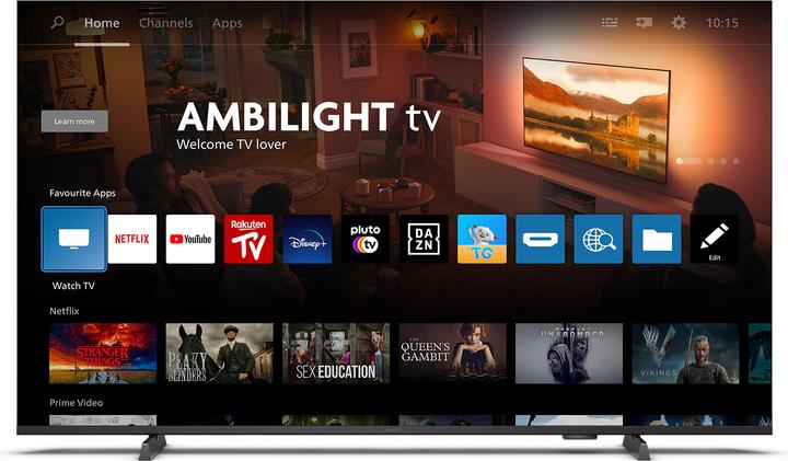 Produktbild Philips TV Set||43"|4K/Smart|3840x2160|Wireless LAN|Bluetooth|Titan OS|43PUS8209/12 (43", QLED, 4K)
