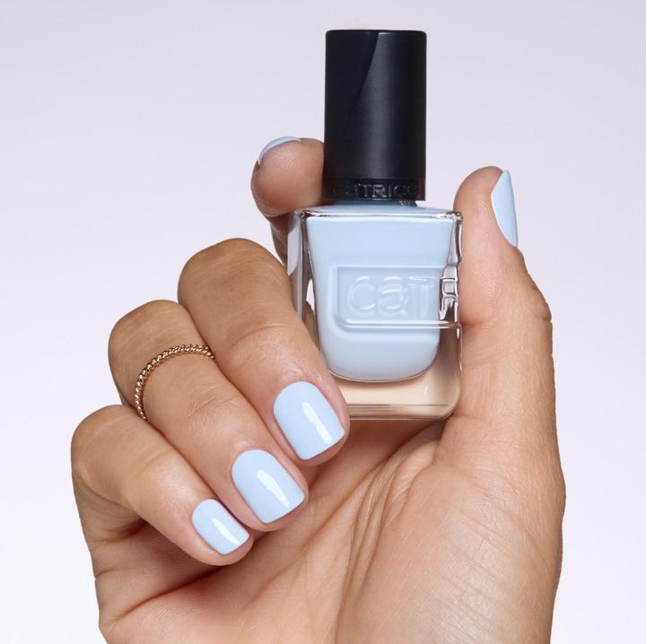 Actual product image Catrice Gel Affair Nail Lacquer No. 029 Blue Long-Lasting (029 Blue You A Kiss, Gel-Effect Nail Polish)