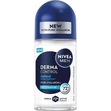 NIVEA, Deodorante, Men Derma Control Defend Antiperspirant Rollon 50ml (Roll-on, 50 ml)