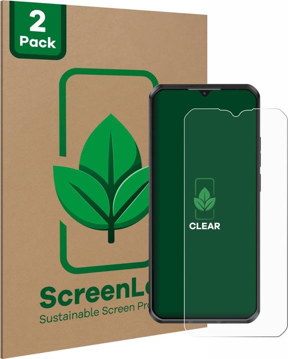Produktbild ScreenLeaf Schutzfolie nachhaltiger Displayschutz Displayschutzfolie Folie Klar Transparent (2 Stück, Oukitel C50)