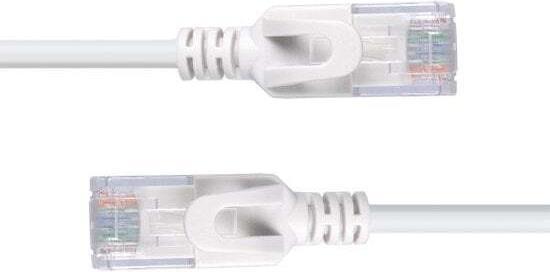 Produktbild Lindy 0.5m Cat.6A U/FTP Ultra Slim Netzwerkkabel, grau RJ45-Stecker, 500MHz, Kupfer, 30AWG (U/FTP, CAT6a, 0.50 m)