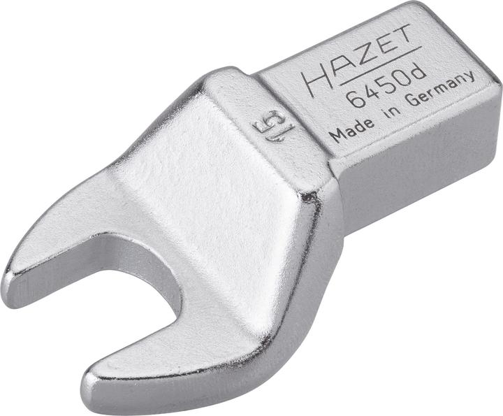 Actual product image HAZET Insert open-end wrench 6450D-15 ∙ Insert square 14 x 18 mm ∙ Outside hexagon profile ∙ 15 mm