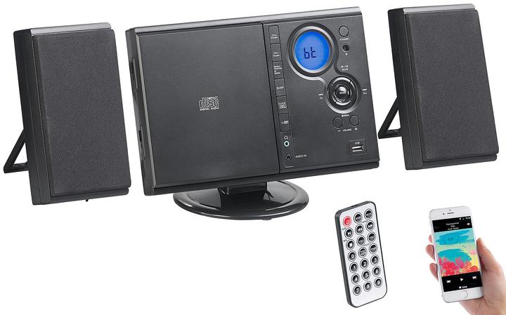 Produktbild Auvisio Vertikale Stereo-Kompaktanlage mit Bluetooth