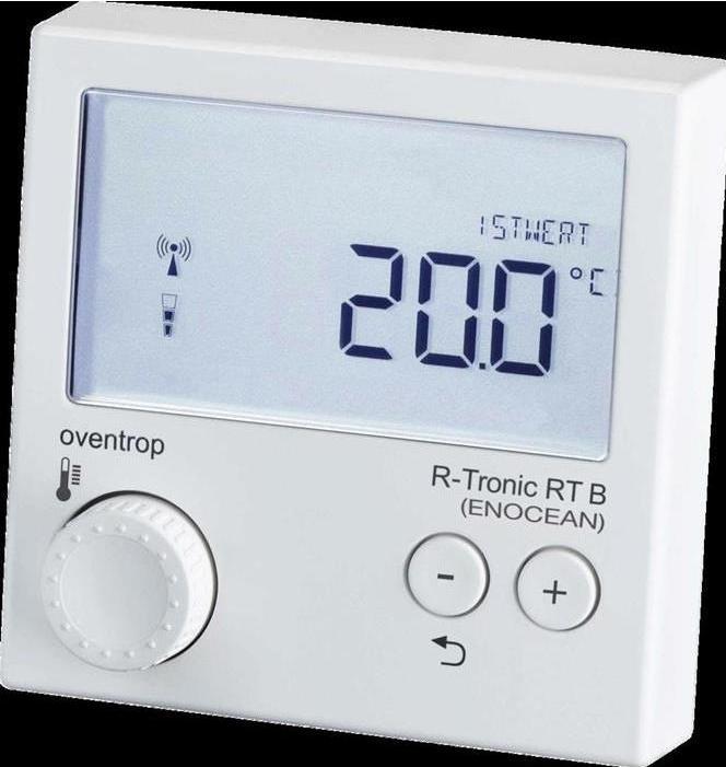 Actual product image Oventrop OV Radio thermostat R-Tronic RT B EnOcean, for Smart Home traffic white