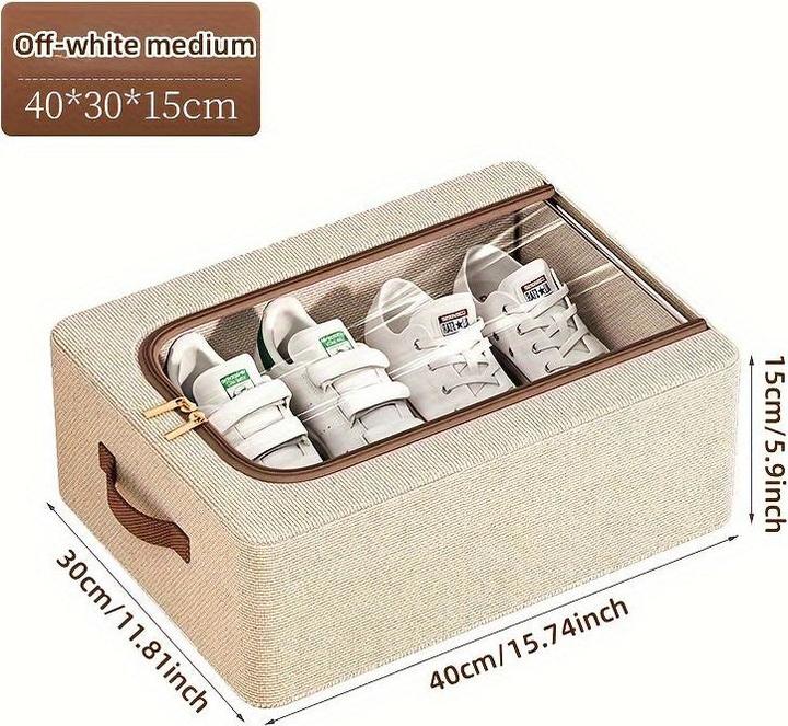 Produktbild Only-Bags.Store 1 St. Stilvolle faltbare Schuhaufbewahrungsbox, perfekt für Haus und Wohnheim