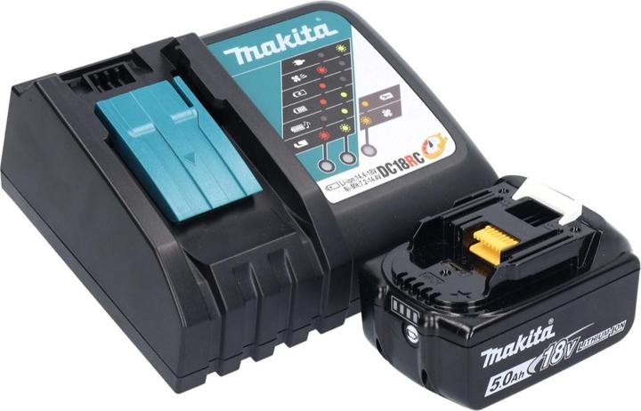 Productafbeelding Makita DKP 180 RT1J Accu schaafmachine 18 V 82 mm + 1x Accu 5,0 Ah + Lader + Makpac