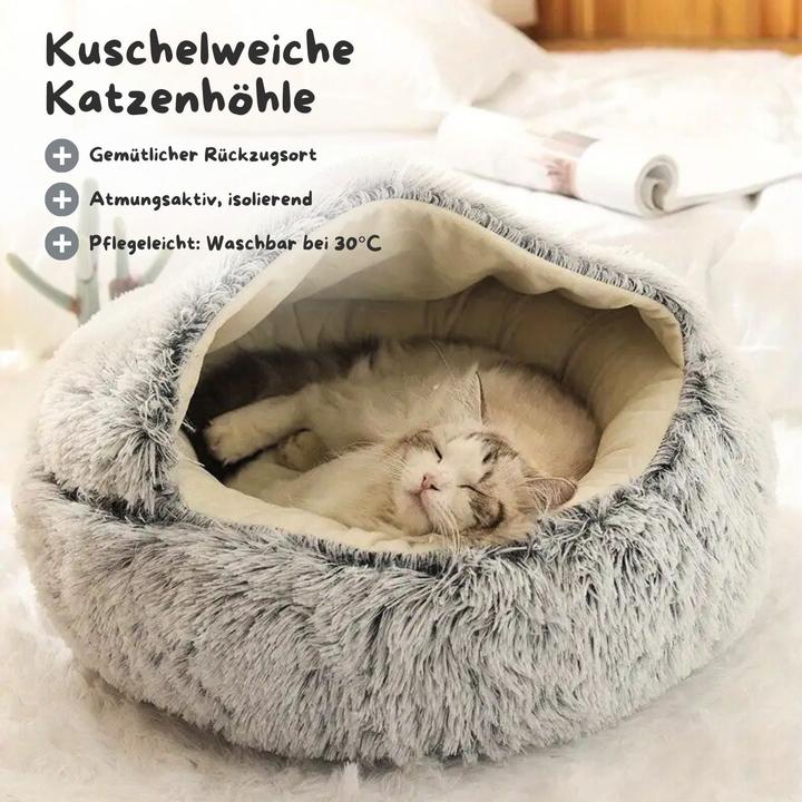 Image du produit Hermex Katzenbett Katzennest Katzensofa Katzenliege Katzenhöhle Katzenhaus (Chat)