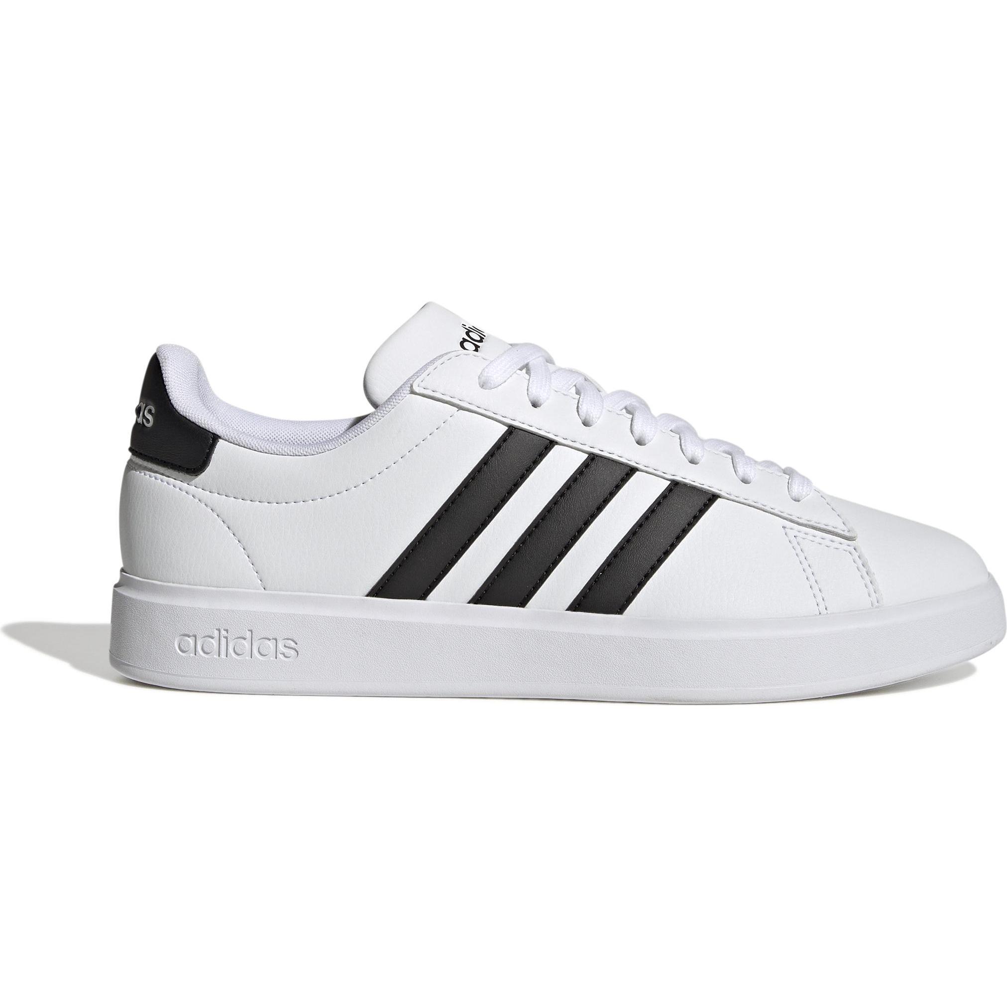 adidas, Herren, Sneaker, GRAND COURT 2.0,FTWWHT/CBLACK/ FTWWHT/CBLACK/FTWWHT Grösse: 8, Mehrfarbig, (42)
