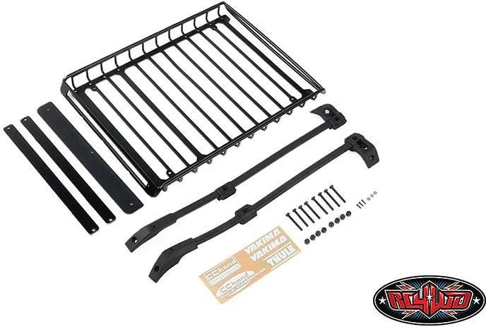 Actual product image Rc4Wd Tubular Steel Roof Rack with Roof Rail TRX-4 21 Bronco, Black