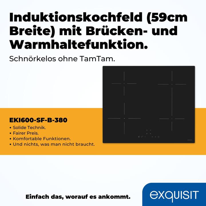 Produktbild Exquisit EKI 600 - SF-B380 (59 cm, Induktionskochfeld)