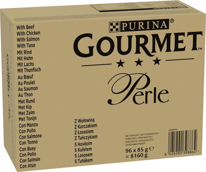 Image du produit Gourmet Viande et poisson en sauce (Adulte, 8160 g)