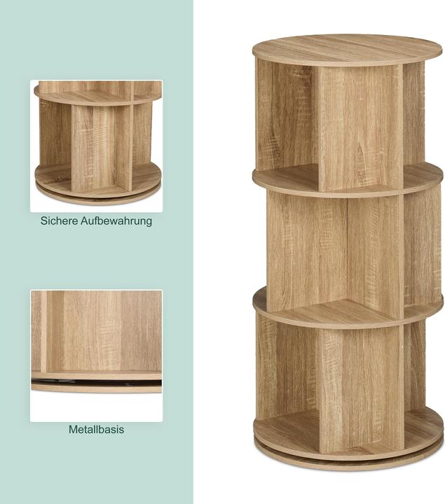 Produktbild Relaxdays Bücherregal (Ø 50 x 104 cm)