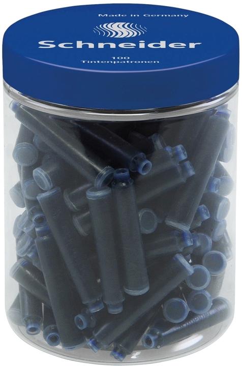 Actual product image Schneider Ink cartridge (100 Piece, Royal blue)