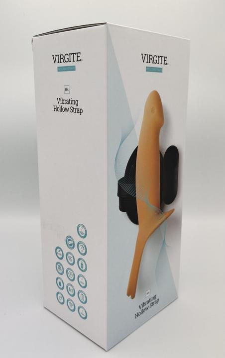Actual product image Virgite Dildos with harness brand HOLLOW HARNESS C/VIBRATION H4 SIZE L