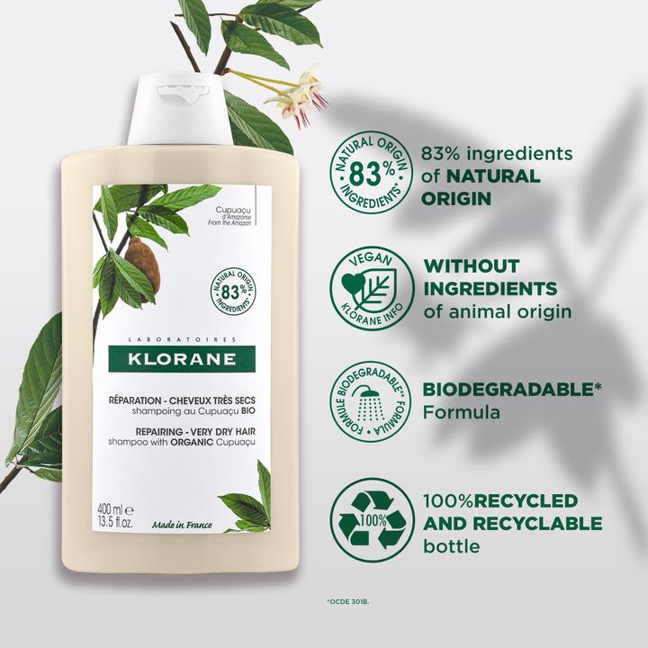 Image du produit Klorane Shampooing Cupuaçu bio (100 ml, Shampoing liquide)