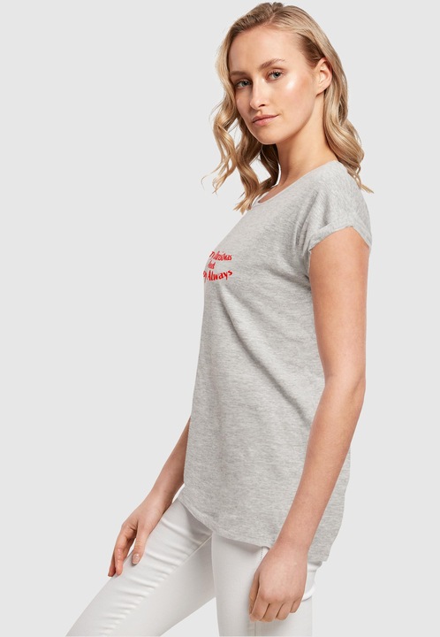 Produktbild Merchcode Ladies Merry Christmas And Happy Always Extended Shoulder Tee - 116937 (S)