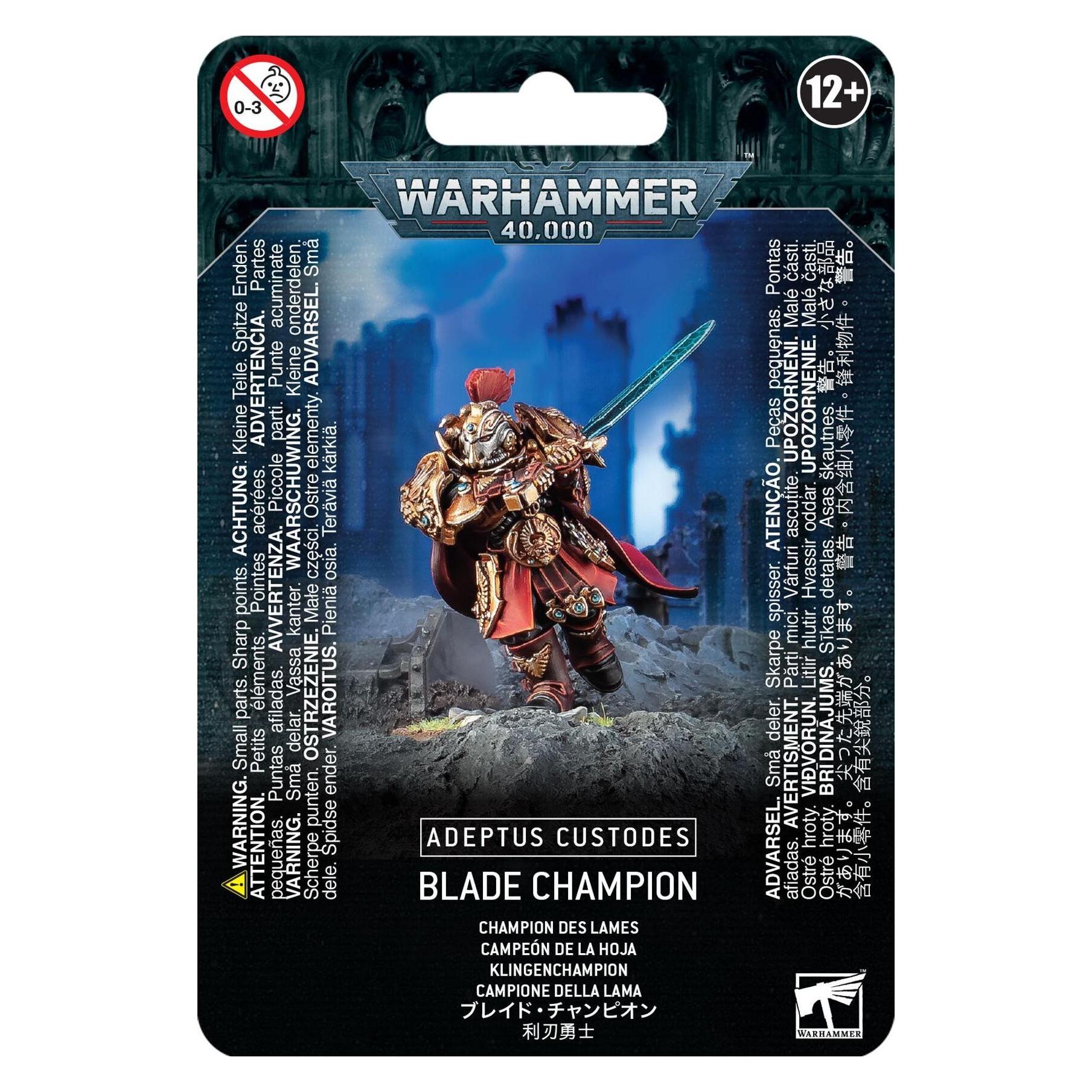Games Workshop Warhammer 40K - Adeptus Custodes Campione Di Lames