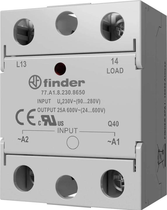 Produktbild Finder Halbleiterrelais 77A182308650 25 A Schaltspannung (max.): 660 V/AC Nullsp