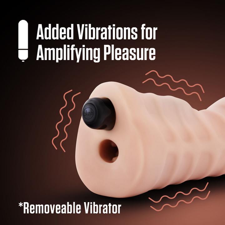 Actual product image Blush Enlust Nicole - AI Male Masturbator - Tight & Nubbed Canal Stroker with Vibrating Bullet to Am
