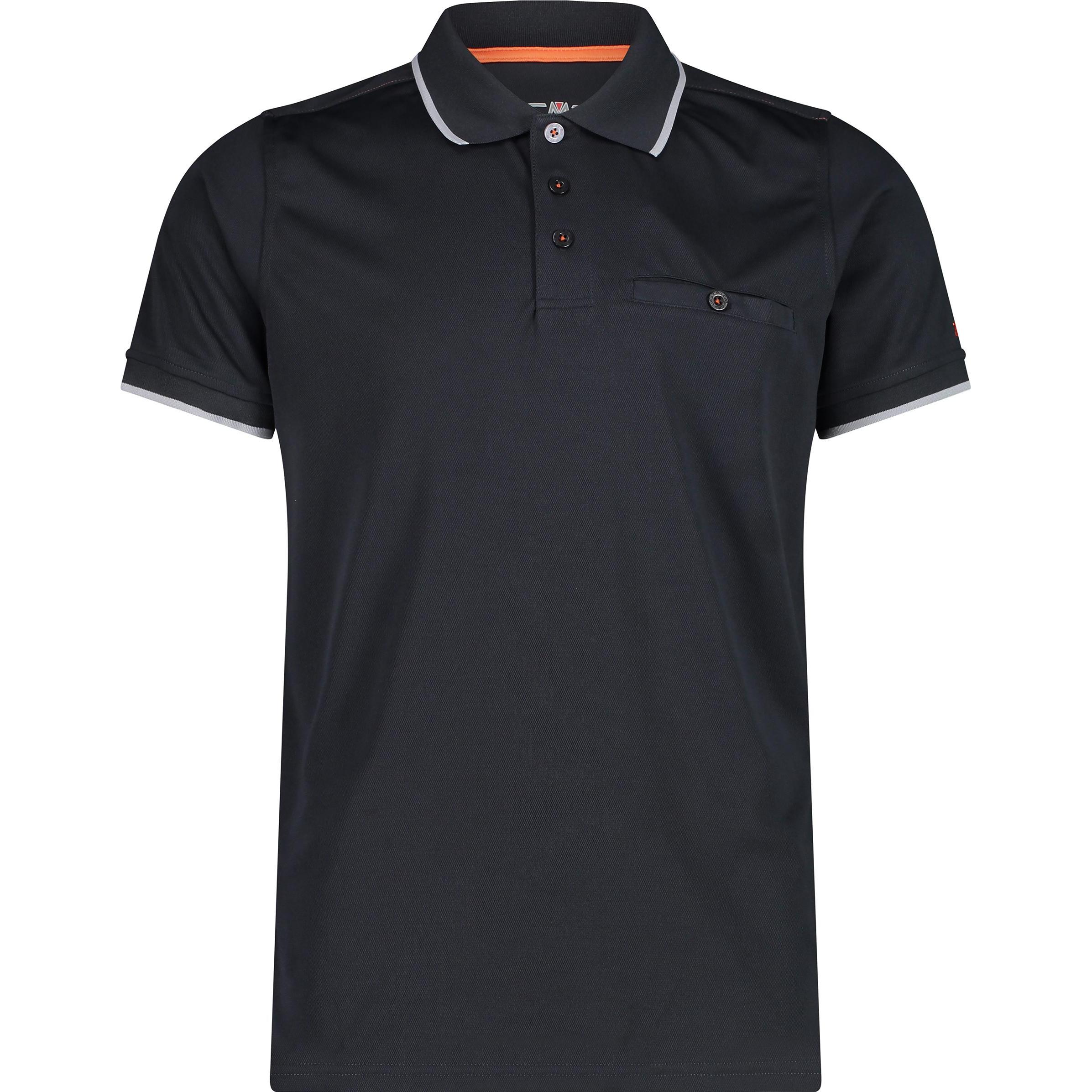 CMP Campagnolo, Herren, Shirt, Piquet Polo T-Shirt, Grau, (54)
