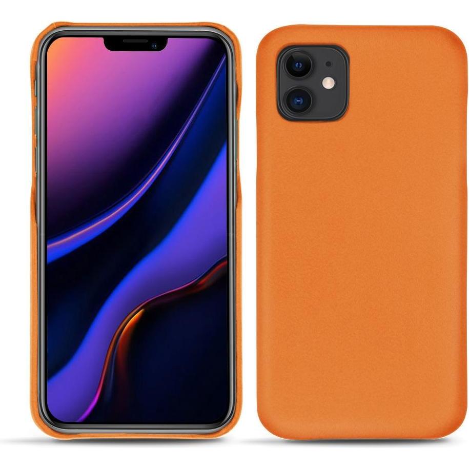 Noreve Lederschutzhülle (Apple iPhone 11), Smartphone Hülle, Orange