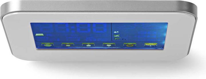 Actual product image Nedis Weather Station - Wireless Sensor - Alarm Clock - Weather Forecast Indoor and Outdoor - Slim and