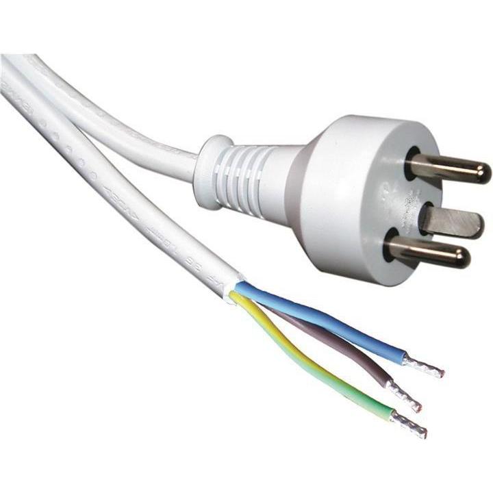 Roline Power Cable White 5 M (5 m), Stromkabel