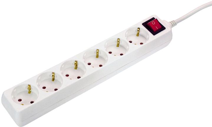 Actual product image As - Schwabe Multiple socket outlet with on/off switch (6 x, CEE 7/3, 5 m)