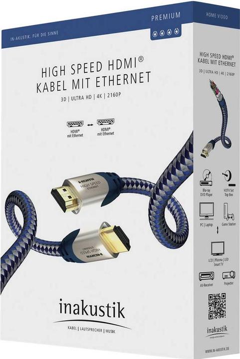 Produktbild Inakustik HDMI (Typ A) — HDMI (Typ A) (2 m, HDMI)