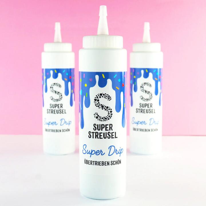 Actual product image Super Streusel Drip Cake Glasur Dunkelblau
